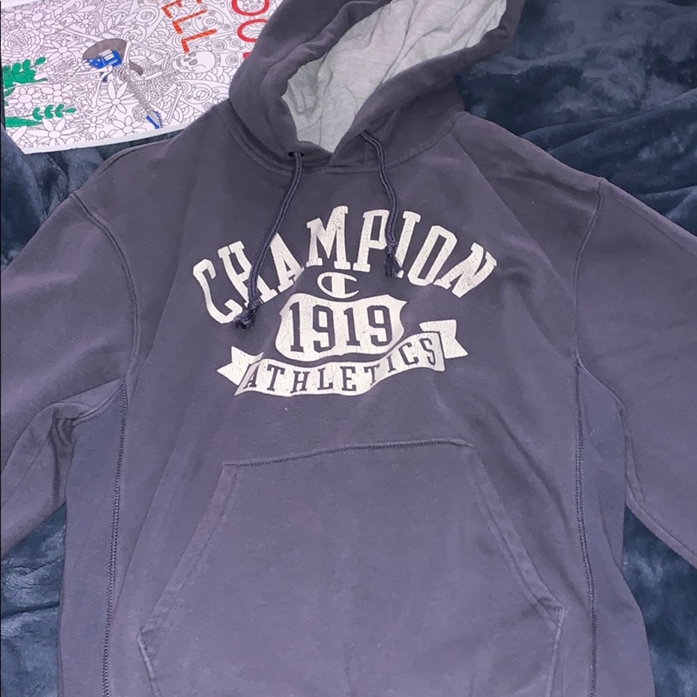 Champion grey hoodie